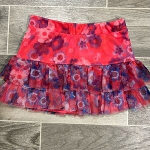 ••3/$15•• Girl's Size 8 Tulle Floral Justice Skirt